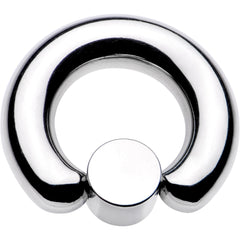 2G 9/16 Clear Gem 8mm Disc BCR Captive Ring