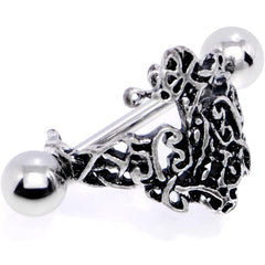 16G 1/2 Rococo Ring Cuff Cartilage Earring