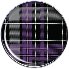 16G 1/4 Winter Purple Black Plaid Tragus Cartilage Earring