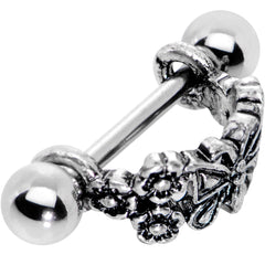 16G 9/16 Dragonfly Garden Helix Cuff Cartilage Earring