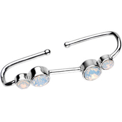 Aurora Gem Illusion Non Pierced Industrial Barbell