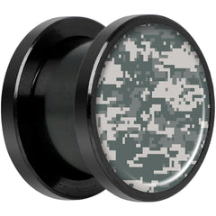 Digital Camo Print Black Anodized Screw Fit Plug Set 1/2
