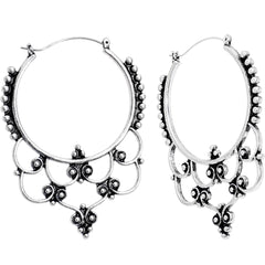 Victorian Decorative Twist Tunnel Plug Earrings