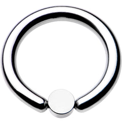10G 1/2 Aqua Faux Opal 4mm Disc BCR Captive Ring