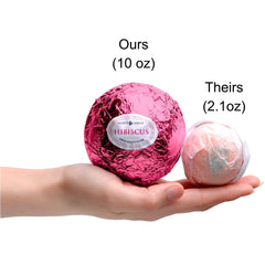 Hibiscus Bath Bomb with Jewelry Ring Inside