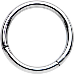 14G 1/2 Solid G23 Implant Grade Titanium Hinged Segment Ring