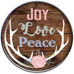 16G 1/4 Joy Love Peace Antlers Tragus Cartilage Earring