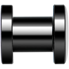 Full Color Tiger Eyes Black Anodized Screw Fit Plug Set 2G