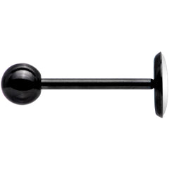Custom Pink Mandala Personalized Name Black Barbell Tongue Ring