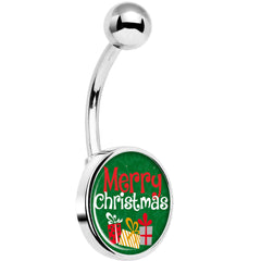 Merry Christmas Presents Belly Ring