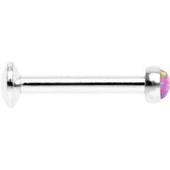 5/16 Pink Synthetic Opal Internally Threaded Daith Cartilage Tragus