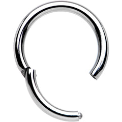 14G 3/8 Solid G23 Implant Grade Titanium Hinged Segment Ring