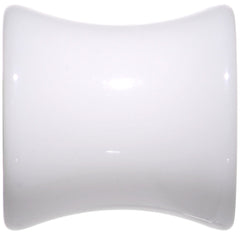 White UV Acrylic Saddle Plug Set 4mm to 25mm