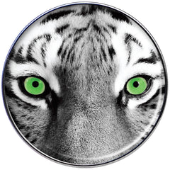 16G 1/4 Black White Tiger Eyes Tragus Cartilage Earring