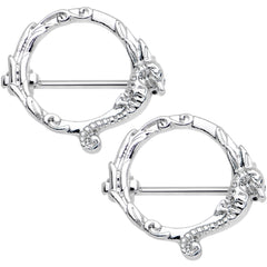 9/16 Frolicking Seahorse Nipple Shield Set