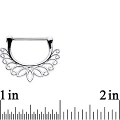 14G 9/16 Leaves of the Lotus Flower Nipple Clicker Set